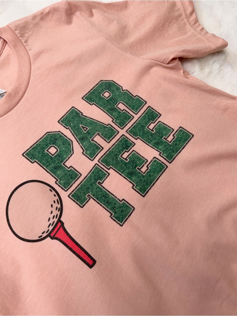 Pink "Par Tee" Golf Graphic Women’s T-Shirt